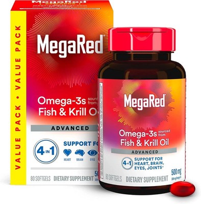 MegaRed Advanced Omega 3 Fish Oil